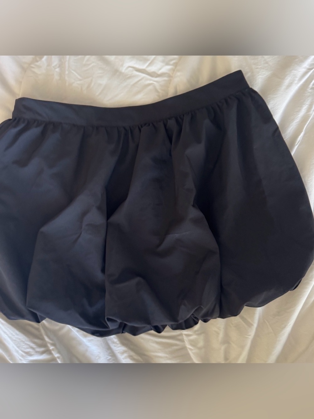 Black Bubble Mini Skirt